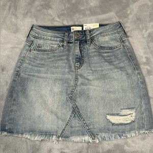 So Women's Buttoned Up Blue Jean Mini Skirt size 1